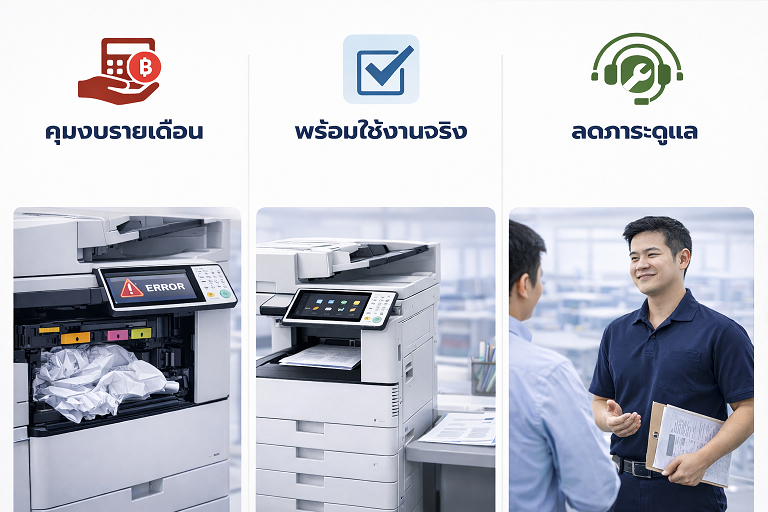 ประโยชน์การเช่าเครื่องพิมพ์